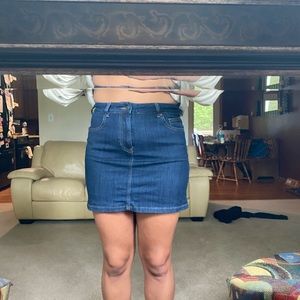 jean skirt